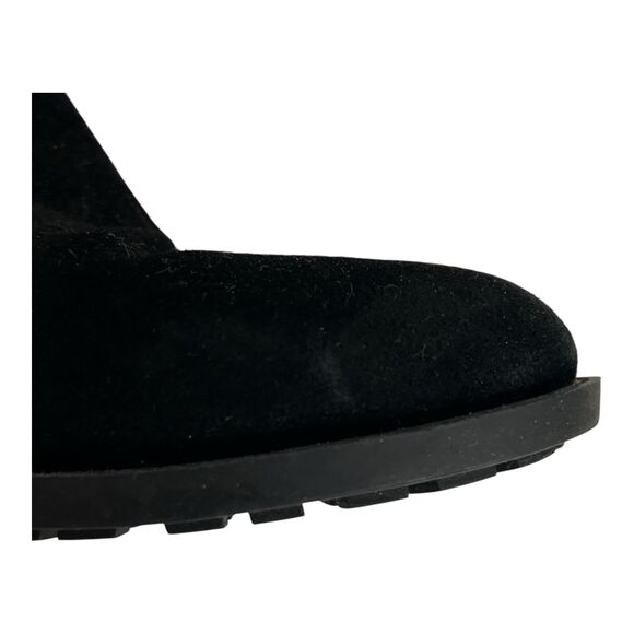 Cole Haan Putnam Tall Knee High Riding Boots Black Suede Leather Waterproof 10B - Picture 8 of 15